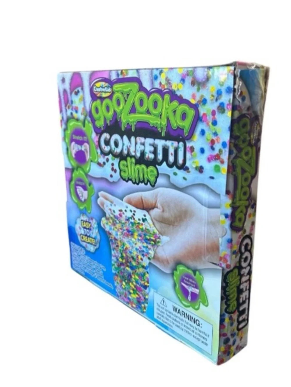 New Creative Kids GooZooka Confetti Slime Kit Make Your Own DIY Gift